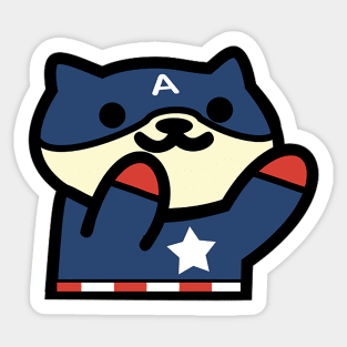 Captain Ameri-cat Sticker